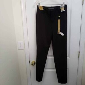 Nine West Jeans Womens Skinny Slim‎ Pants Black Flat Front Stretch 8/28 New